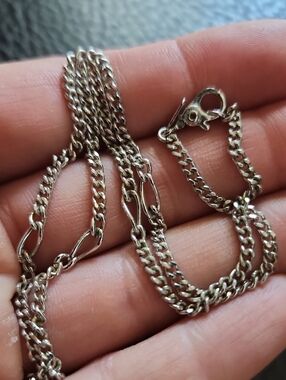 VTG Silver Monet Curb Chain Necklace